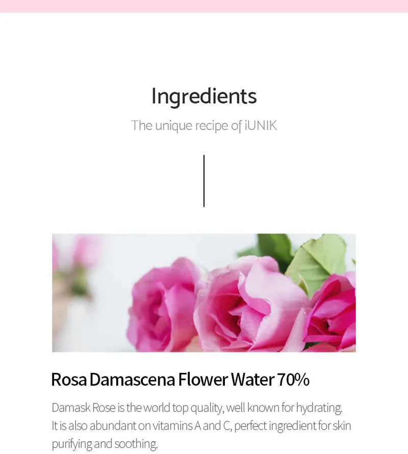 iUNIK Rose Galactomyces Essential Toner IUNIK