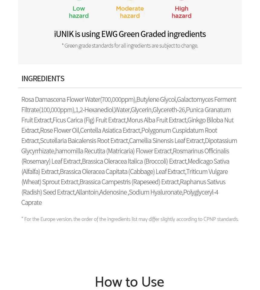 iUNIK Rose Galactomyces Essential Toner IUNIK