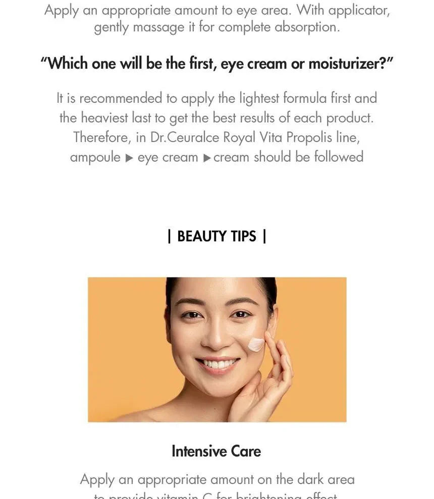 Dr.Ceuracle ROYAL VITA PROPOLIS 33 CAPSULE EYE CREAM Dr.Ceuracle