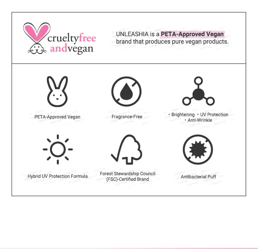 Unleashia Don't Touch Glass Pink Cushion SPF50+ PA++++ Unleashia