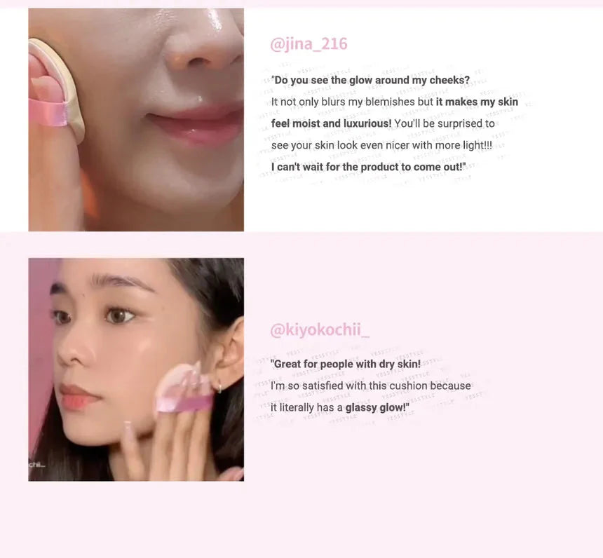 Unleashia Don't Touch Glass Pink Cushion SPF50+ PA++++ Unleashia