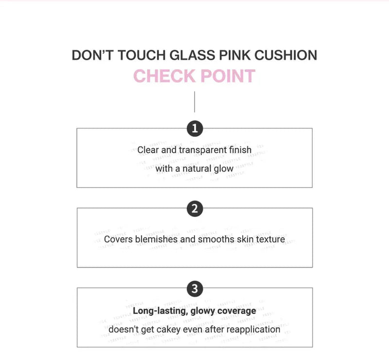 Unleashia Don't Touch Glass Pink Cushion SPF50+ PA++++ Unleashia