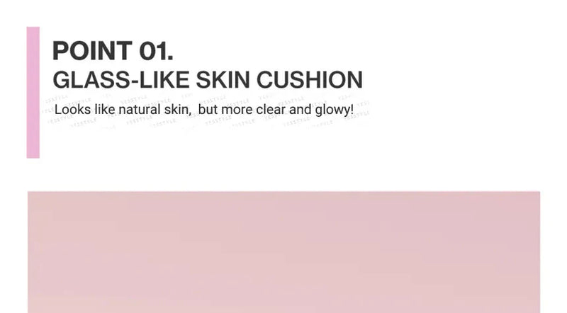 Unleashia Don't Touch Glass Pink Cushion SPF50+ PA++++ Unleashia