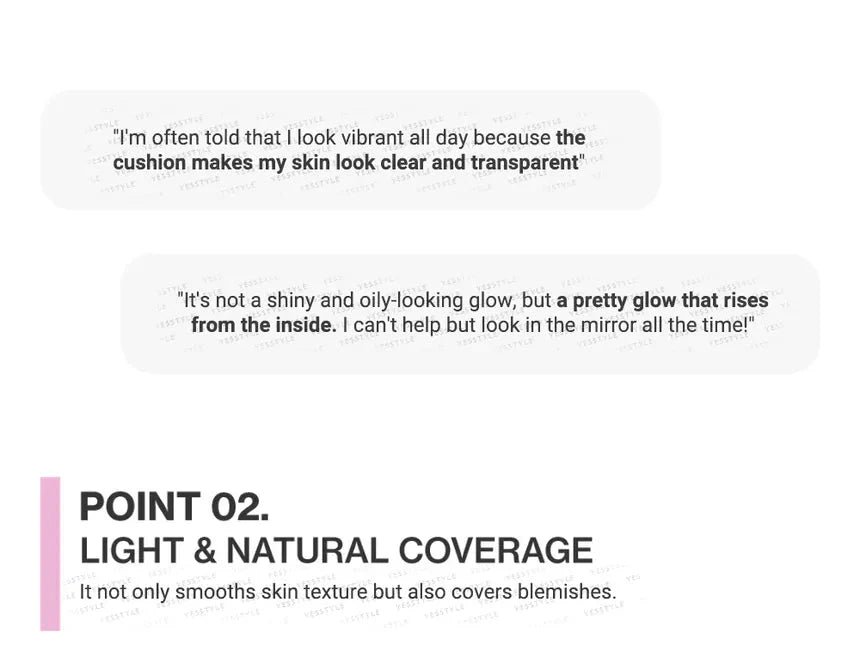 Unleashia Don't Touch Glass Pink Cushion SPF50+ PA++++ Unleashia