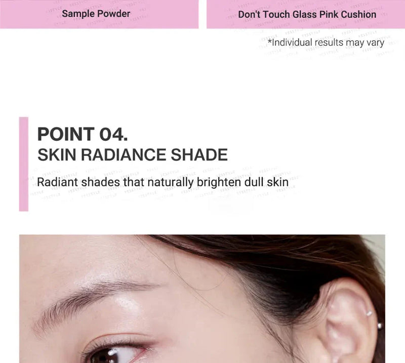 Unleashia Don't Touch Glass Pink Cushion SPF50+ PA++++ Unleashia