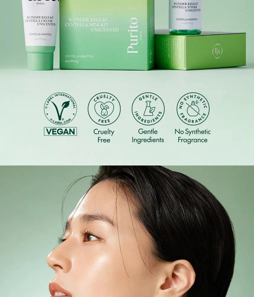 Purito Seoul Wonder Releaf Centella Mini Kit Unscented Purito Seoul