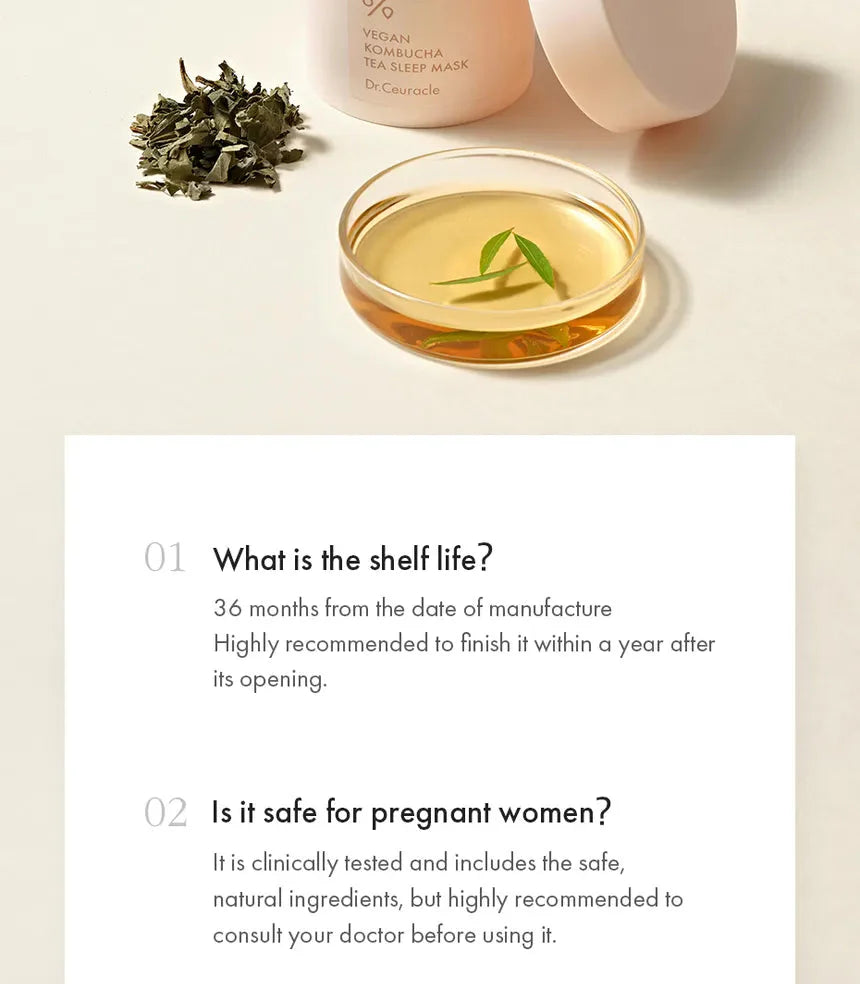 Dr.Ceuracle VEGAN KOMBUCHA TEA SLEEP MASK Dr.Ceuracle