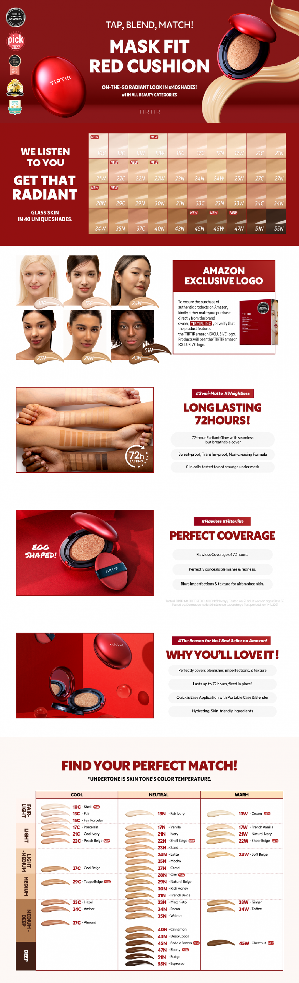 TIRTIR Mask Fit Red Mini Cushion - STORE K BEAUTY