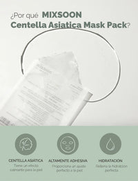 MIXSOON Centella Mask Pack (5 unidades) MIXSOON