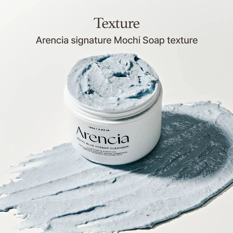 Arencia Fresh Blue Hyssop Rice Mochi Cleanser Arencia