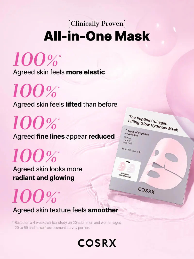COSRX Peptide Collagen Glow Hydrogel Mask COSRX