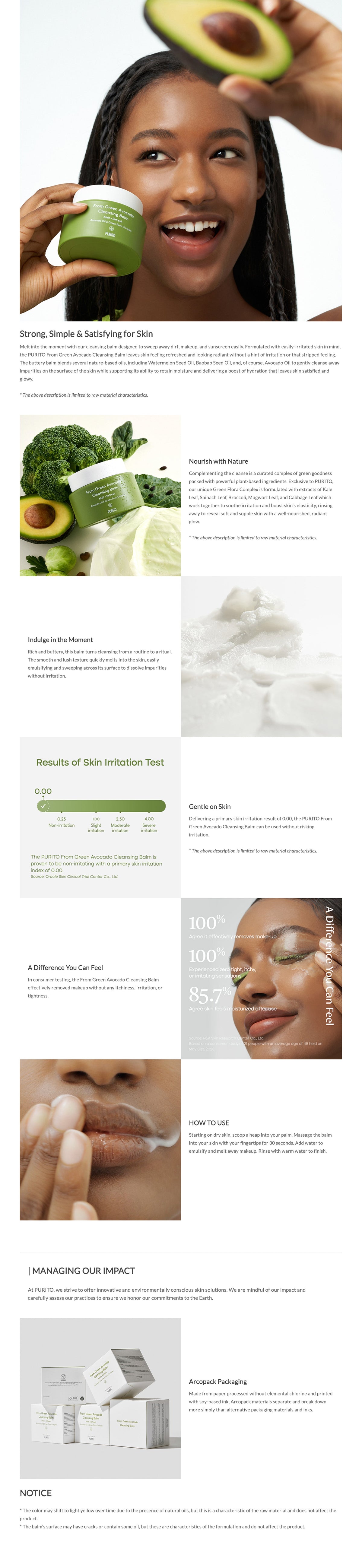Purito Seoul From Green Avocado Cleansing Balm Purito Seoul