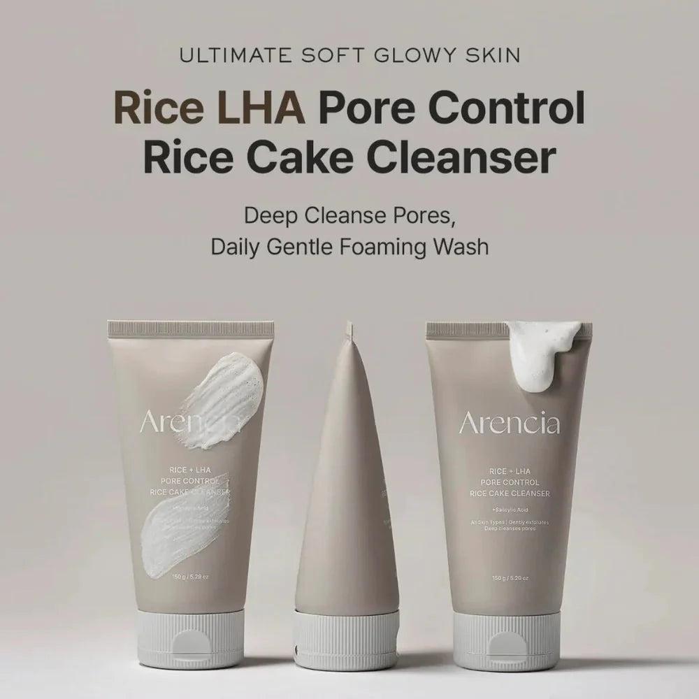 Arencia Rice + LHA Pore Control Rice Cake Cleanser Arencia