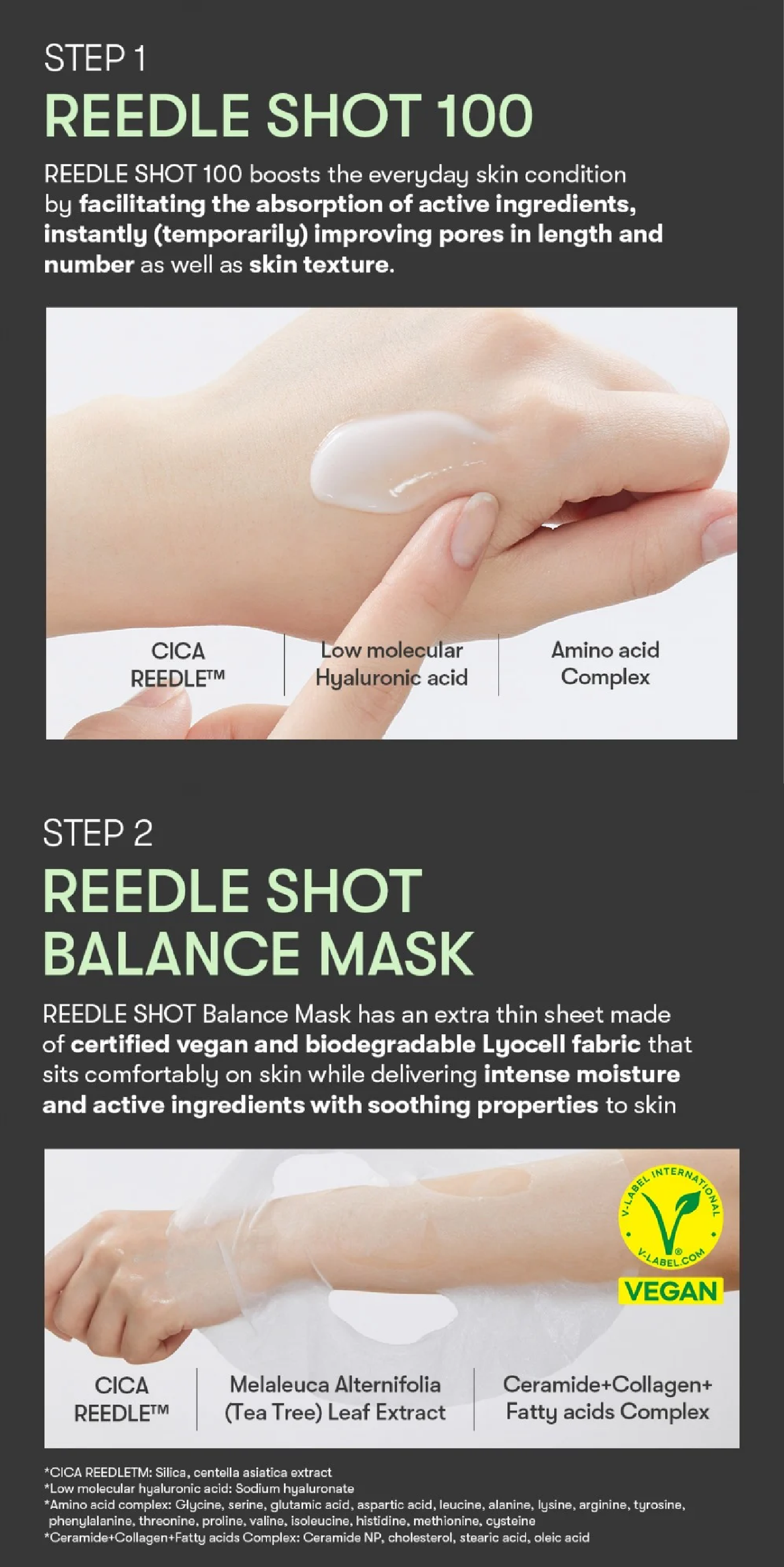 VT COSMETICS Reedle Shot 100 2-Step Mask VT COSMETICS