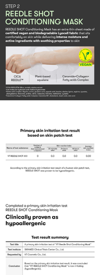 VT COSMETICS Reedle Shot 300 2-Step Mask VT COSMETICS