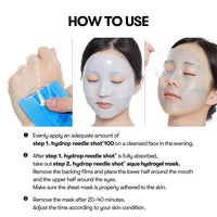 VT COSMETICS HYDROP REEDLE SHOT 100hL 2STEP HYDROGEL MASK VT COSMETICS