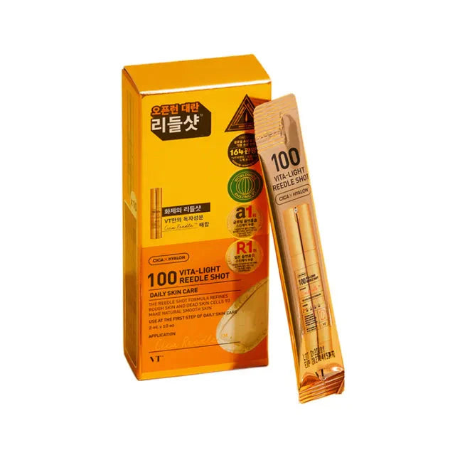 VT COSMETICS 100 VITA-LIGHT REEDLE SHOT STICK POUCH (10EA) VT COSMETICS