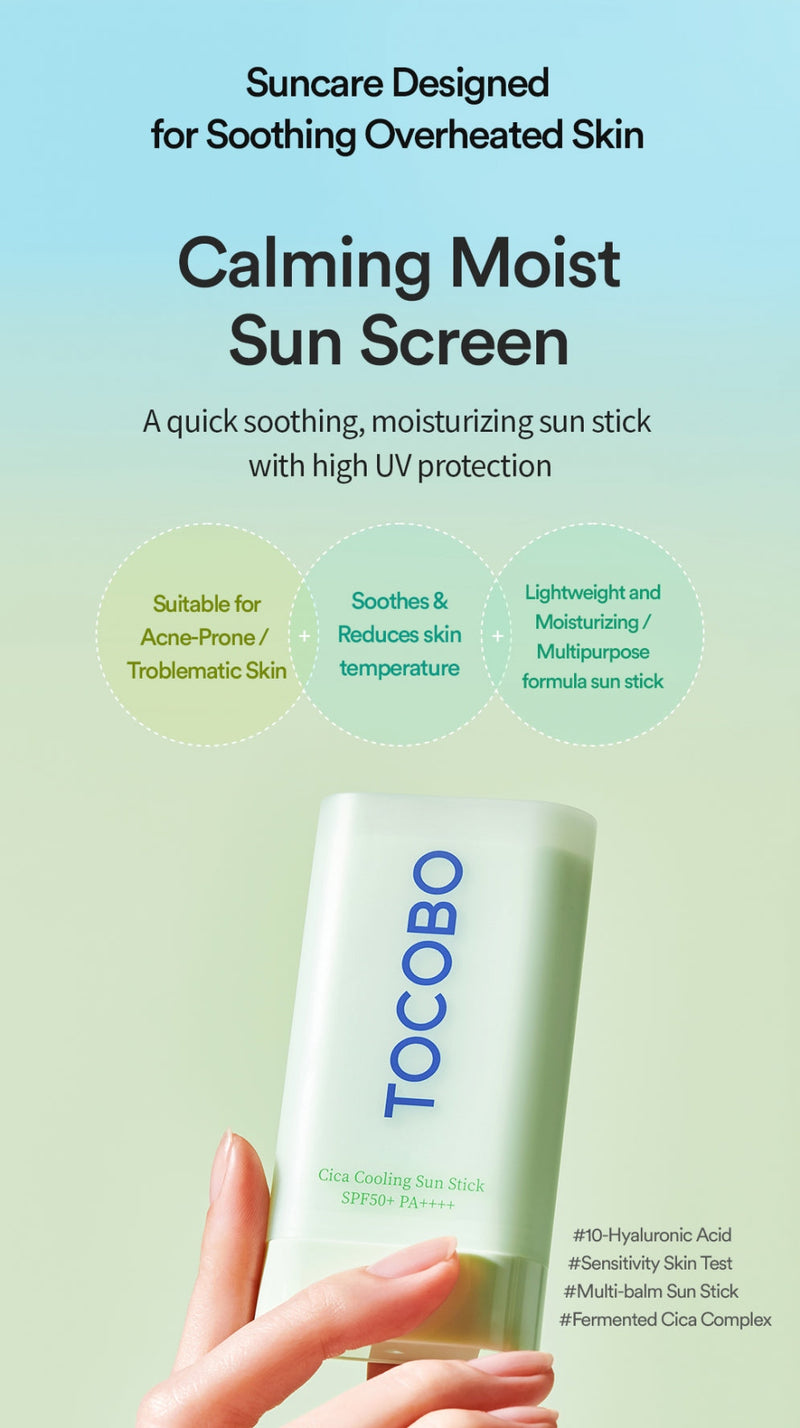 TOCOBO Cica Cooling Sun Stick SPF50+ PA++++ TOCOBO