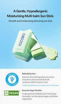 TOCOBO Cica Cooling Sun Stick SPF50+ PA++++ TOCOBO
