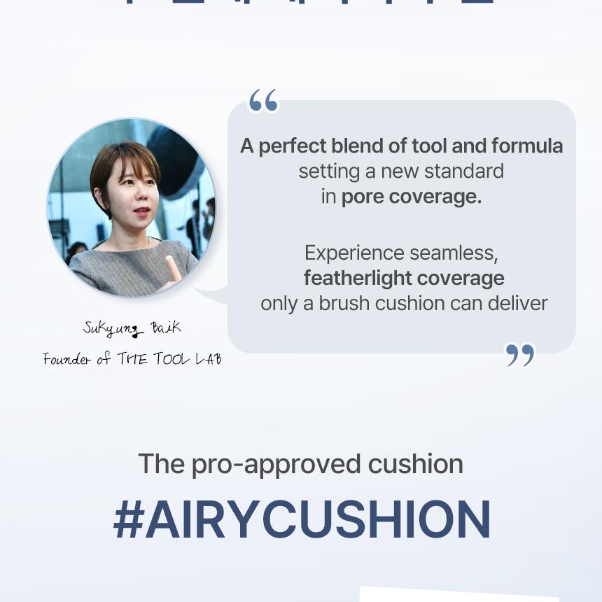 THE TOOL LAB Stamp Skinfit Cushion Airy + Brush THE TOOL LAB