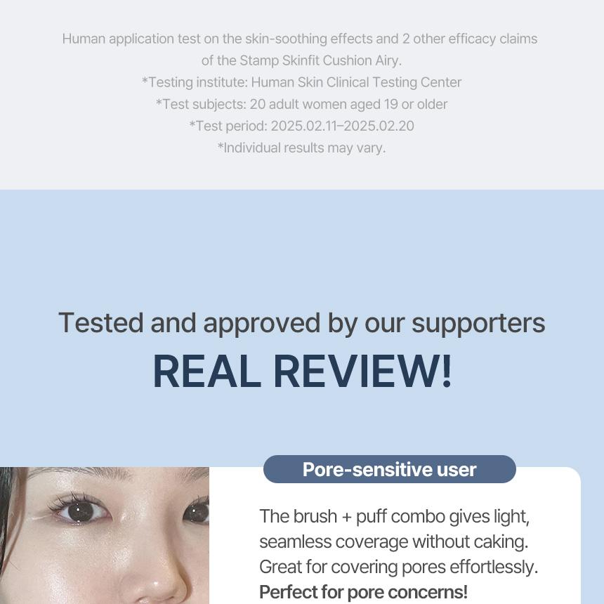 THE TOOL LAB Stamp Skinfit Cushion Airy + Brush THE TOOL LAB