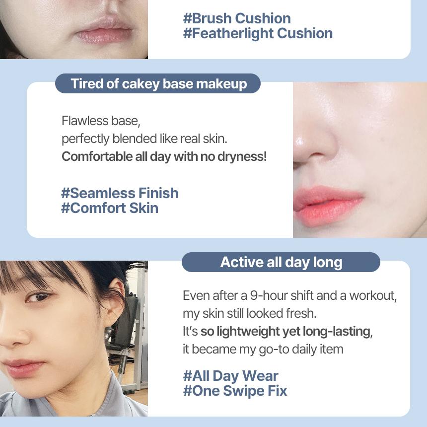 THE TOOL LAB Stamp Skinfit Cushion Airy + Brush THE TOOL LAB