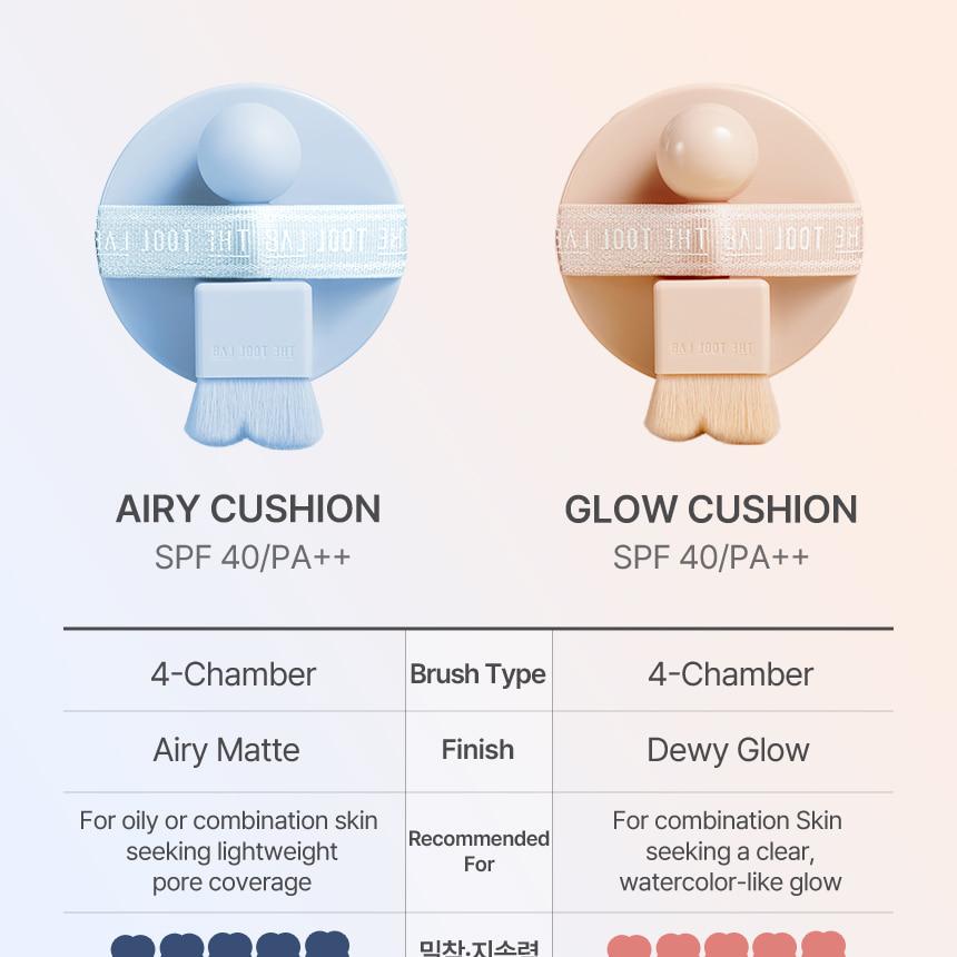 THE TOOL LAB Stamp Skinfit Cushion Airy + Brush THE TOOL LAB