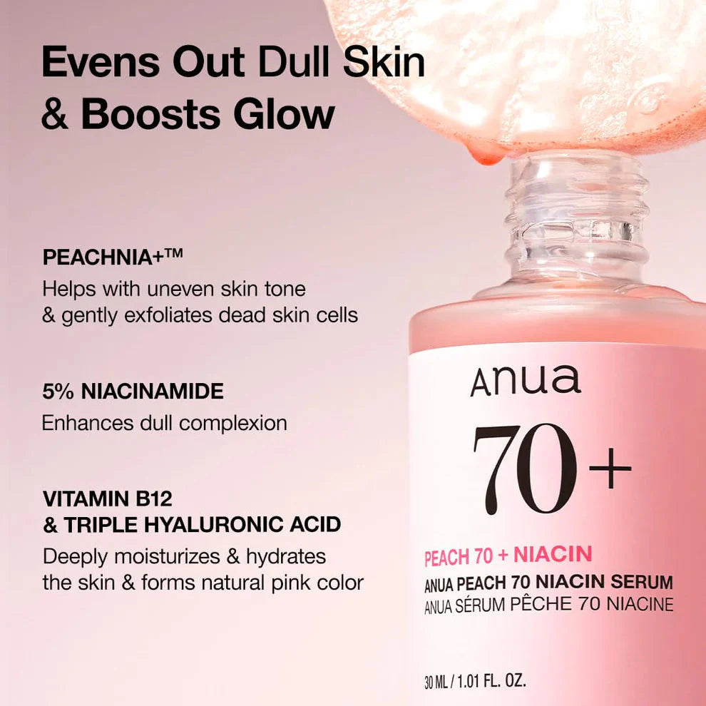 Anua Peach 70% Niacinamide Serum Anua
