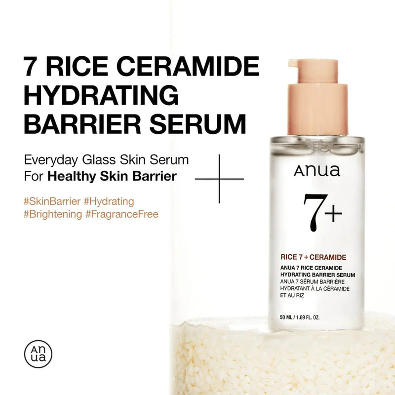 Anua 7 Rice Ceramide Hydrating Barrier Serum Anua