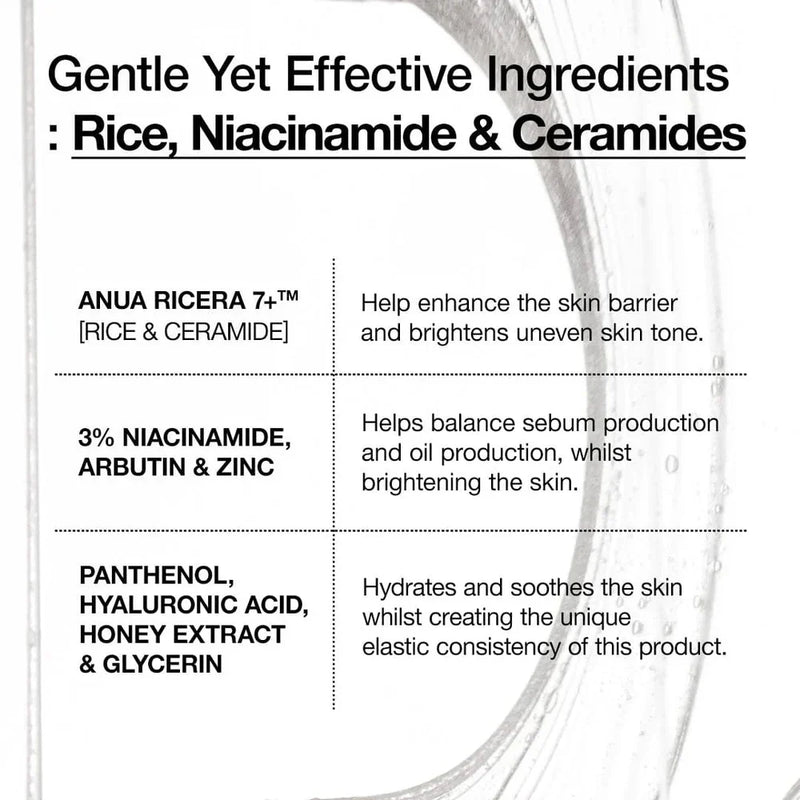 Anua 7 Rice Ceramide Hydrating Barrier Serum Anua