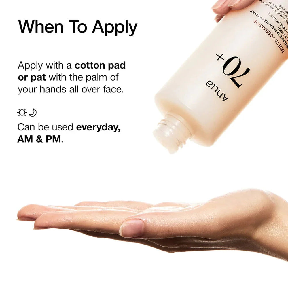 Anua Rice 70 Glow Milky Toner Anua