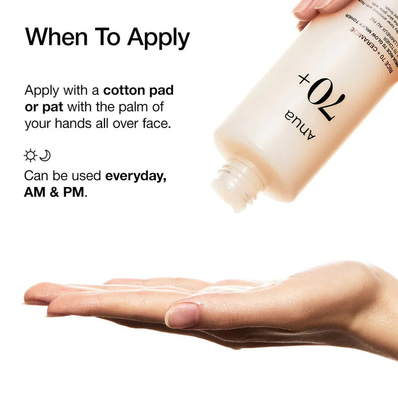 Anua Rice 70 Glow Milky Toner Anua