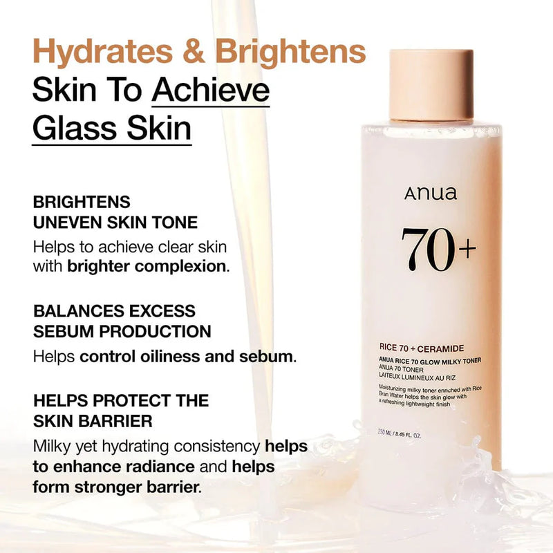 Anua Rice 70 Glow Milky Toner Anua