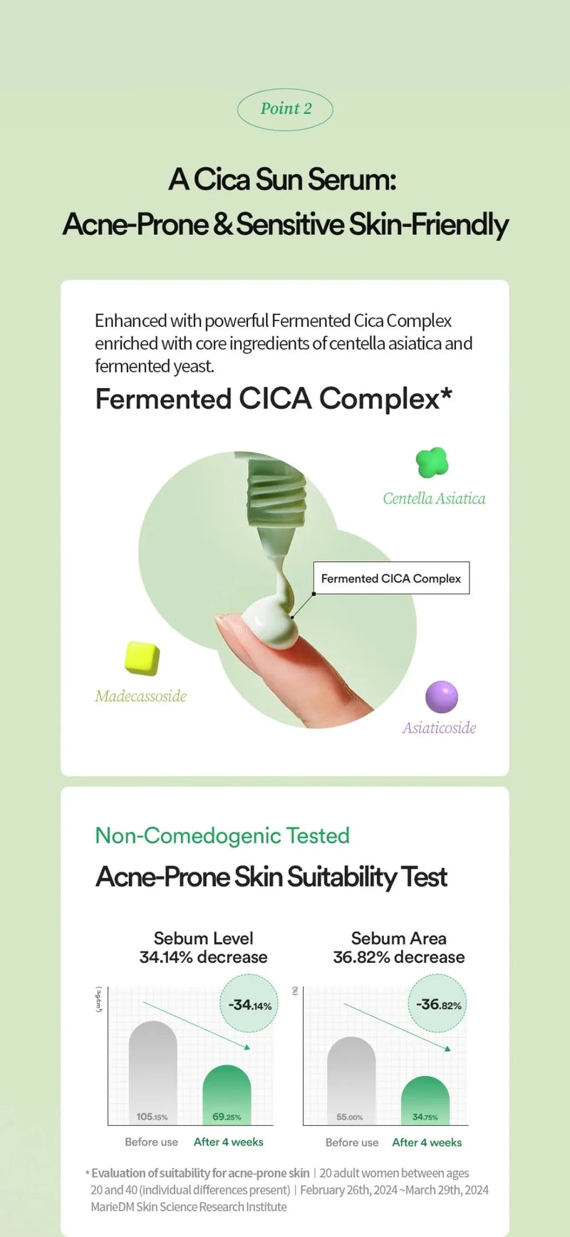 TOCOBO Cica Calming Sun Serum SPF50+ PA++++ TOCOBO