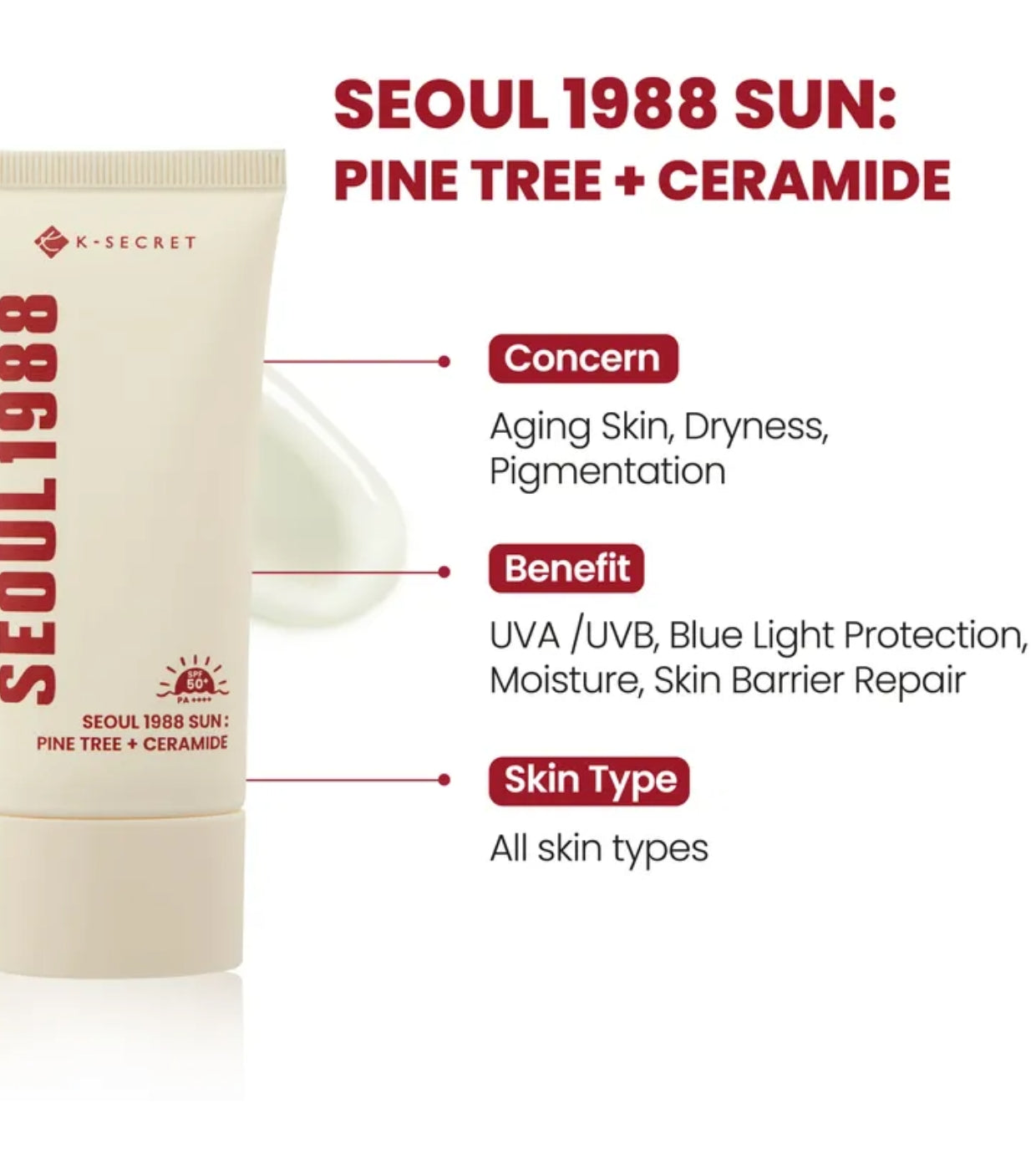 K-SECRET SEOUL 1988 Sun: Pine Tree + Ceramide K-SECRET
