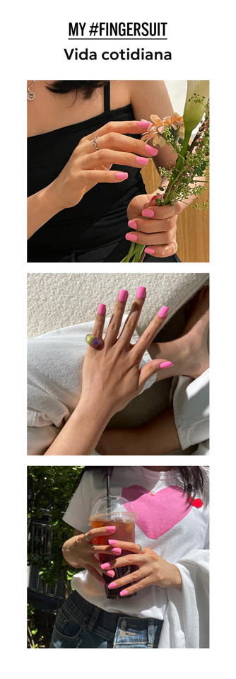 PINK BUBBLE GUM FINGER SUIT