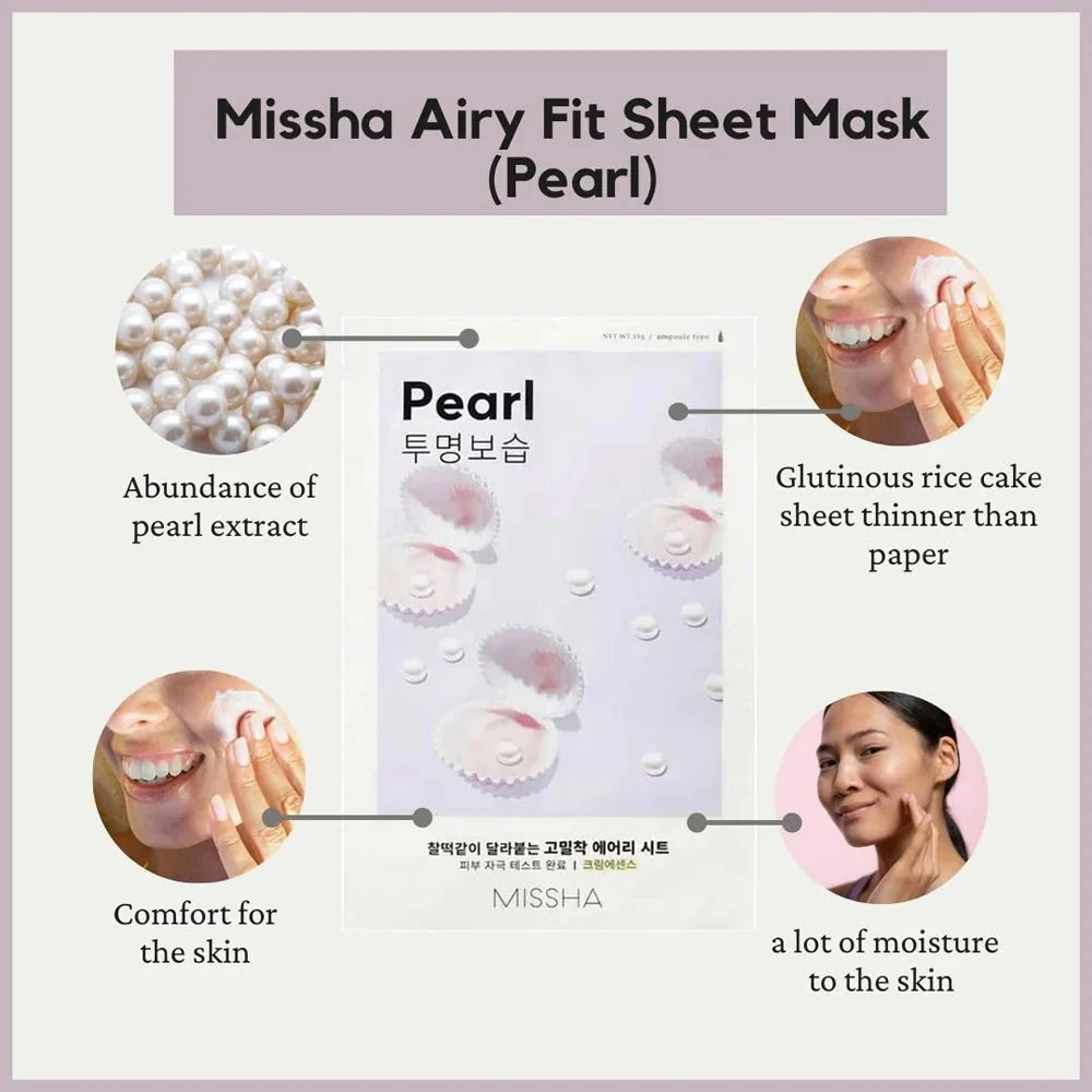 MISSHA Airy Fit Sheet Mask (Pearl) MISSHA