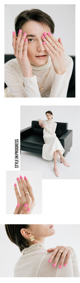 PINK BUBBLE GUM FINGER SUIT