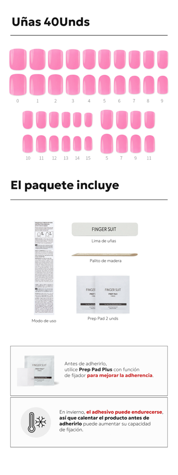FINGER SUIT BUBBLE GUM PINK