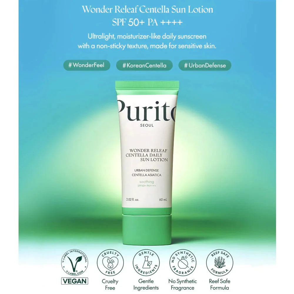 Purito Seoul Wonder Releaf Centella Daily Sun Lotion SPF 50+PA++++ (MINI) Purito Seoul