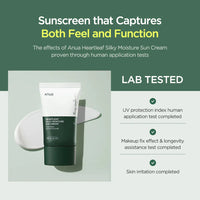 Anua Heartleaf Silky Moisture Sun Cream Anua