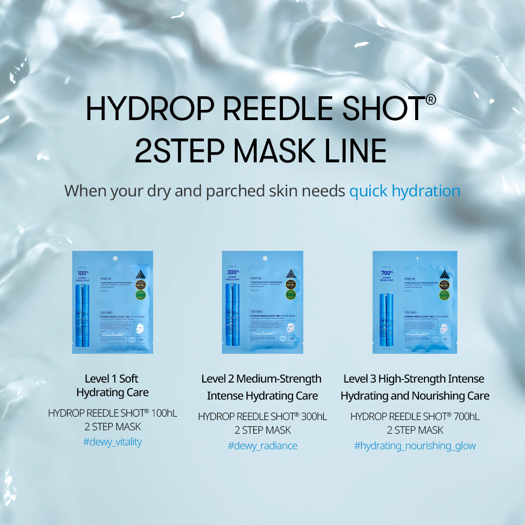 VT COSMETICS HYDROP REEDLE SHOT 300hL 2 STEP MASK VT COSMETICS